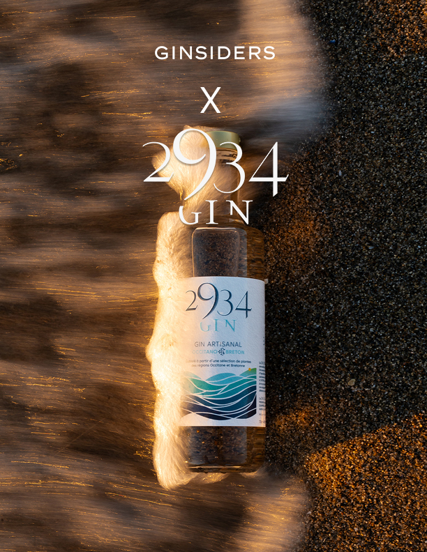 Visuel du gin 2934, une création artisanale entre l’Occitanie et la Bretagne, présentée par Ginsiders.